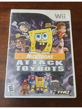 Nicktoons: Attack of the Toybots (Nintendo Wii, 2007) - CIB Complete Tested
